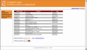 Evidence objednávek DÚ