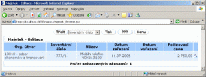 Evidence objednávek DÚ