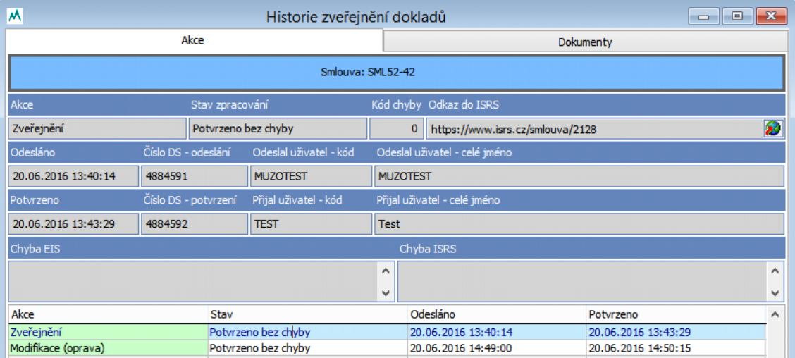 EIS JASU CS - napojení na Registr Smluv